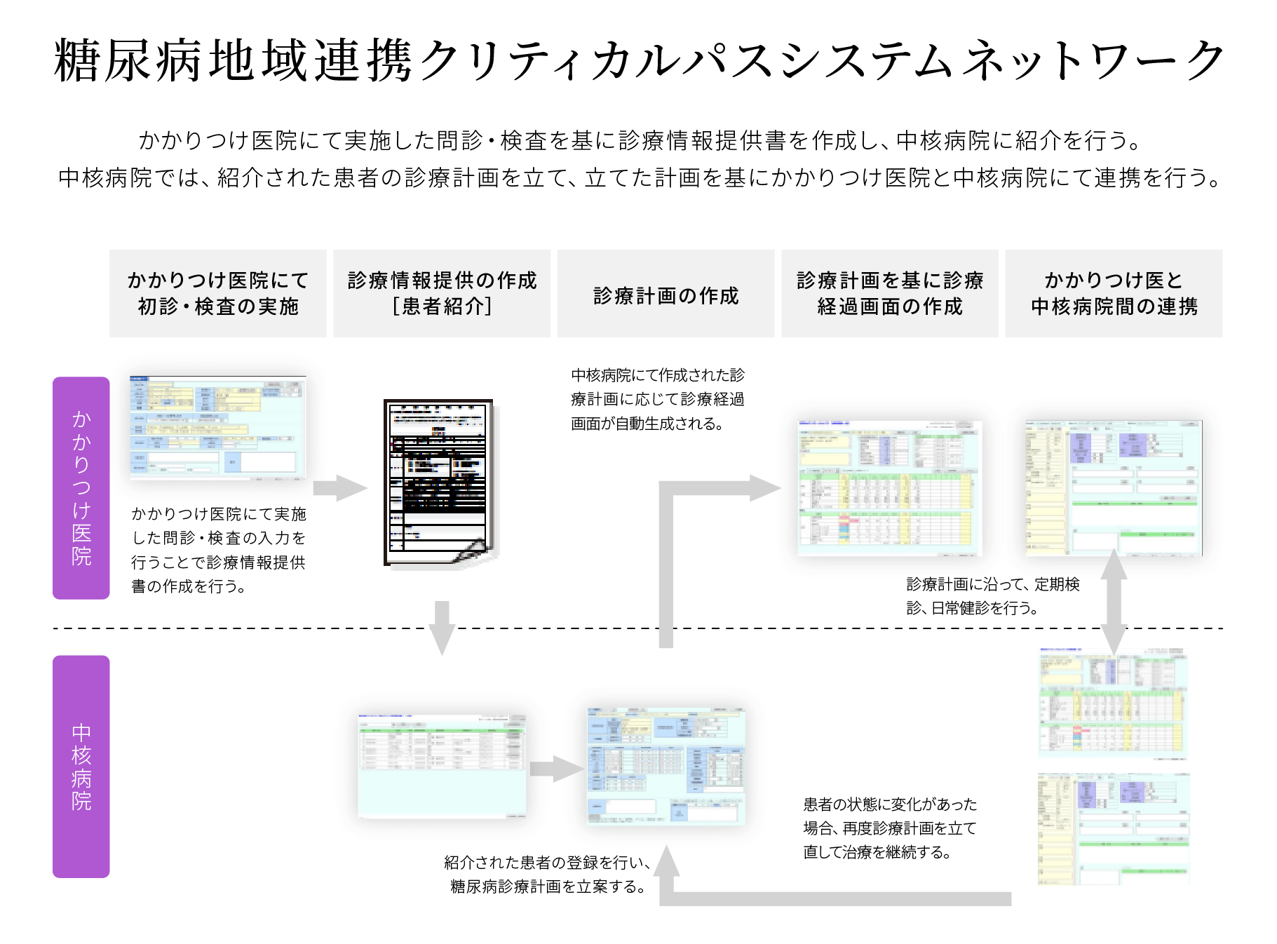 糖尿病地域連携クリティカルパスシステムネットワーク